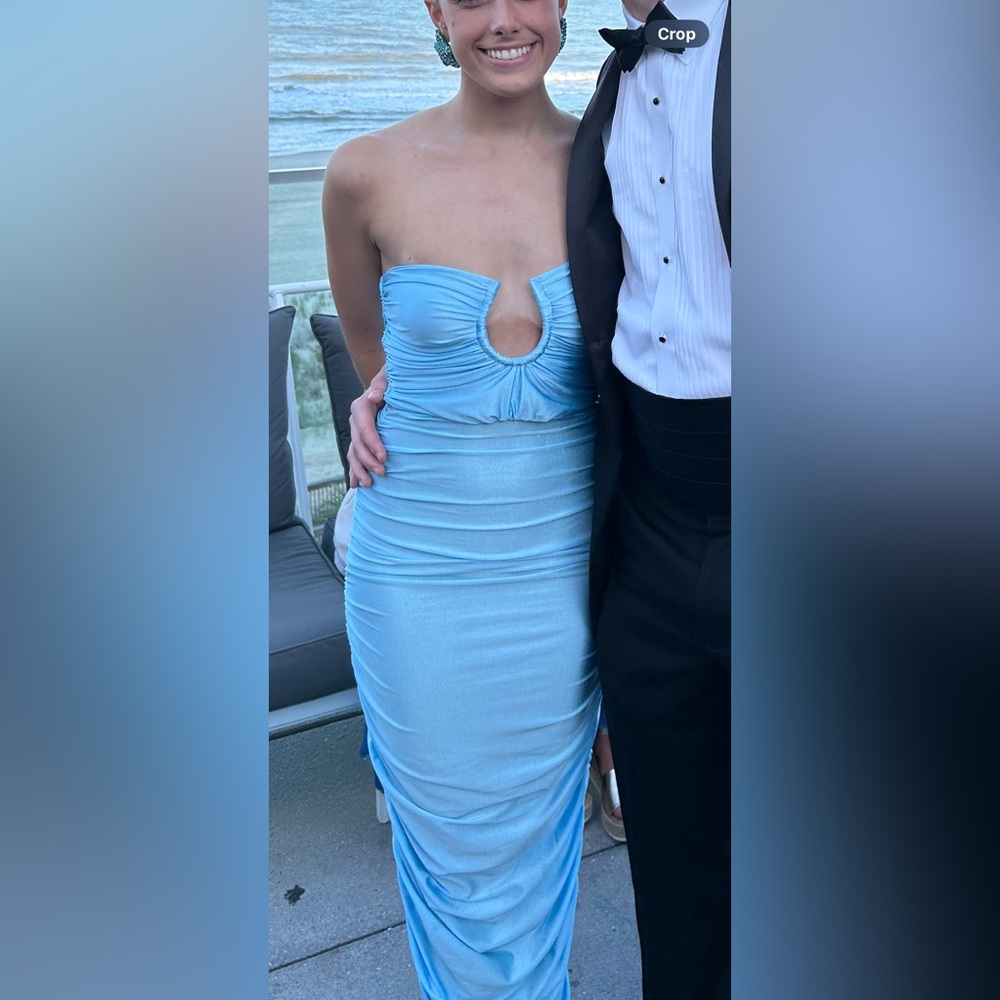 Blue BaoBab strapless ballgown